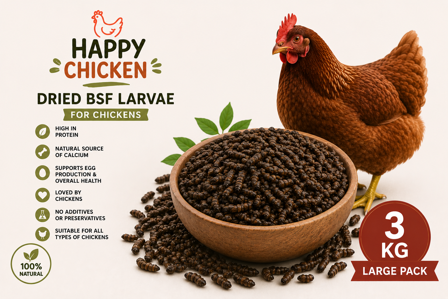 Happy Chicken 3 kg